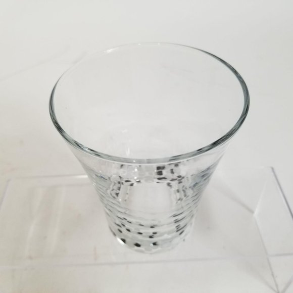 Hand Blown Rock Glass Speckled Dot Black White - Picture 7 of 7